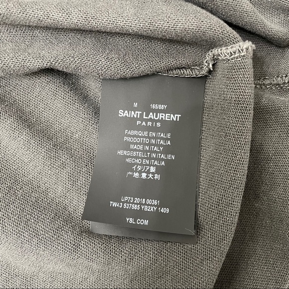 Saint Laurent Striped Tee, Size M - Picture 9 of 9